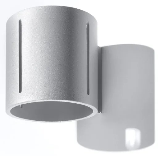 Nástenné svietidlo Inez, 1x sivé kovové tienidlo