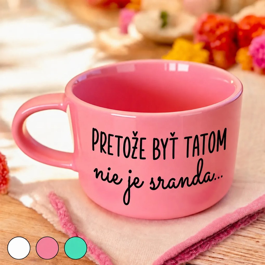Ahome Hrnček makronka - Pretože byť tatom nie je sranda... Vyberte farbu: Mätová