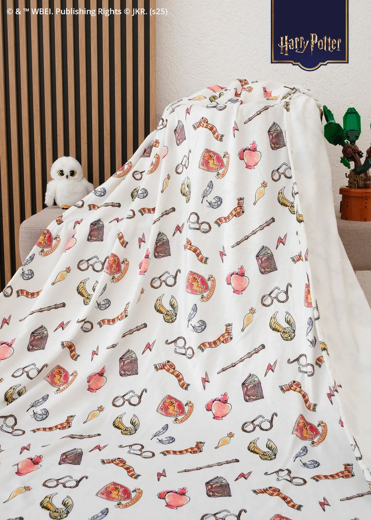Deka mikroplyš Harry Potter 150 × 200 cm - Chrabromil 1