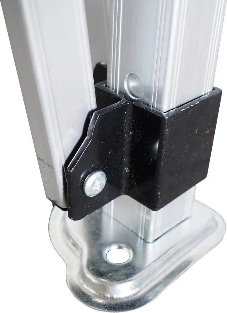 Rýchlorozkladací  nožnicový stan  3x4,5m – hliníkový, Modrá, 1 bočná plachta