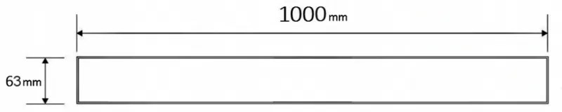 Mexen M01 vzor na sprchového žľabu 100 cm zlatá, 1520100