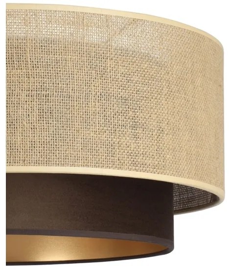 Luster na lanku SARTA 1xE27/60W/230V hnedá/juta