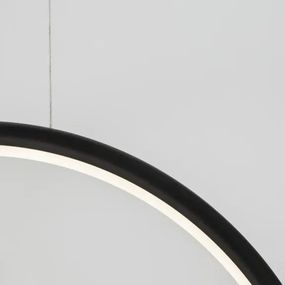 LED luster Celia 43 čierne s diaľkovým ovládaním
