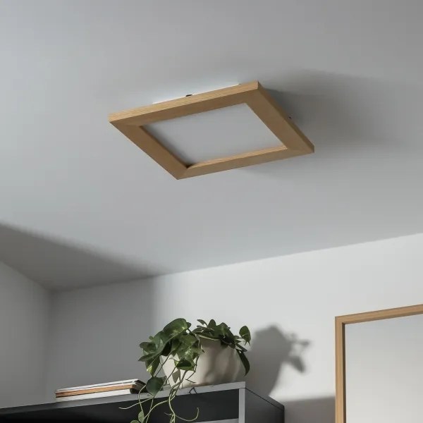Brilagi - LED Stropné svietidlo SLIMFRAME WOOD LED/25W/230V 34x34 cm hnedá