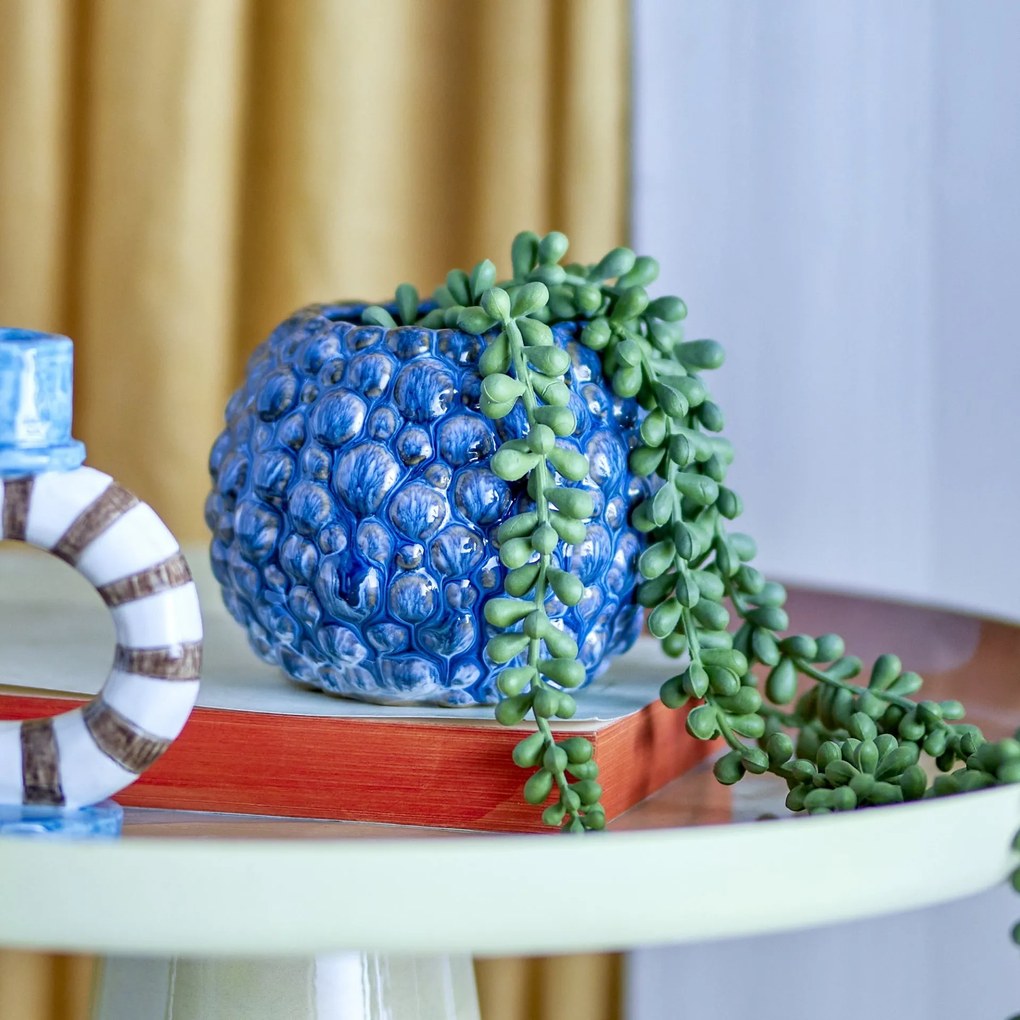Bloomingville Keramický obal na kvetiny Susannah Blue