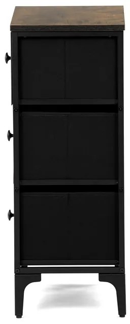 Autronic BONTEC Komoda 45x30x77cm, mdf, viacfarebná, AUK-W2001 BK Farba: Viacfarebná