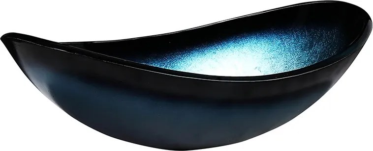 BPS-koupelny Keramické umývadlo na dosku HYD-LI-BU-BL-530 54x37 cm, modré lesk