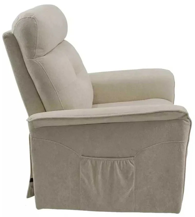 LuxuryForm DESIGN TV kreslo PEGAS s elektrickým polohovaním, masážou a výklopom - béžové