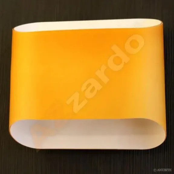 Retro nástenné svietidlo Pancake oranžová