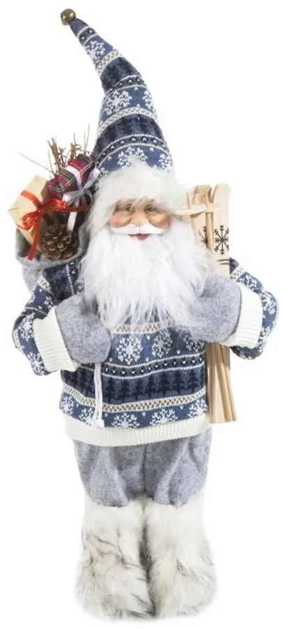 Krásna dekoračná vianočná figúrka Santa Clausa 46 cm