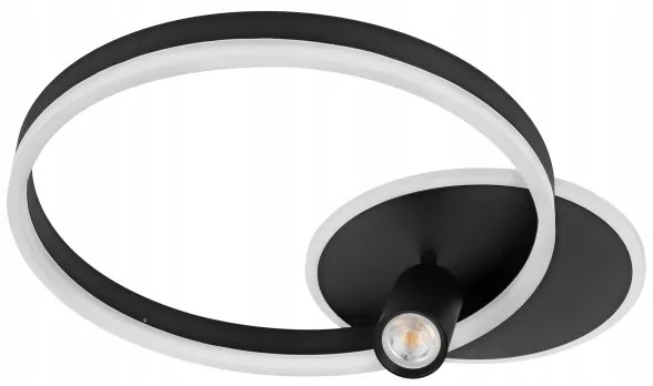 LED stropné svietidlo LED/38W/230V + 1xGU10/30W čierne