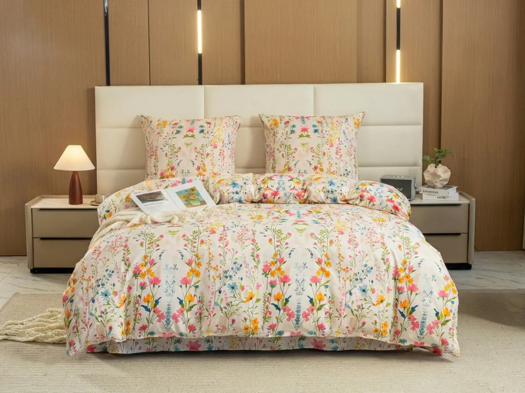 Obliečky z mikrovlákna MILLEFLEUR farebné Rozmer obliečky: 2 ks 70 x 90 cm | 200 x 220 cm