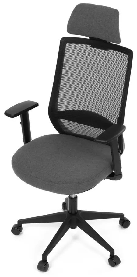 Kancelárska ergonomická stolička SENA — látka, čierna