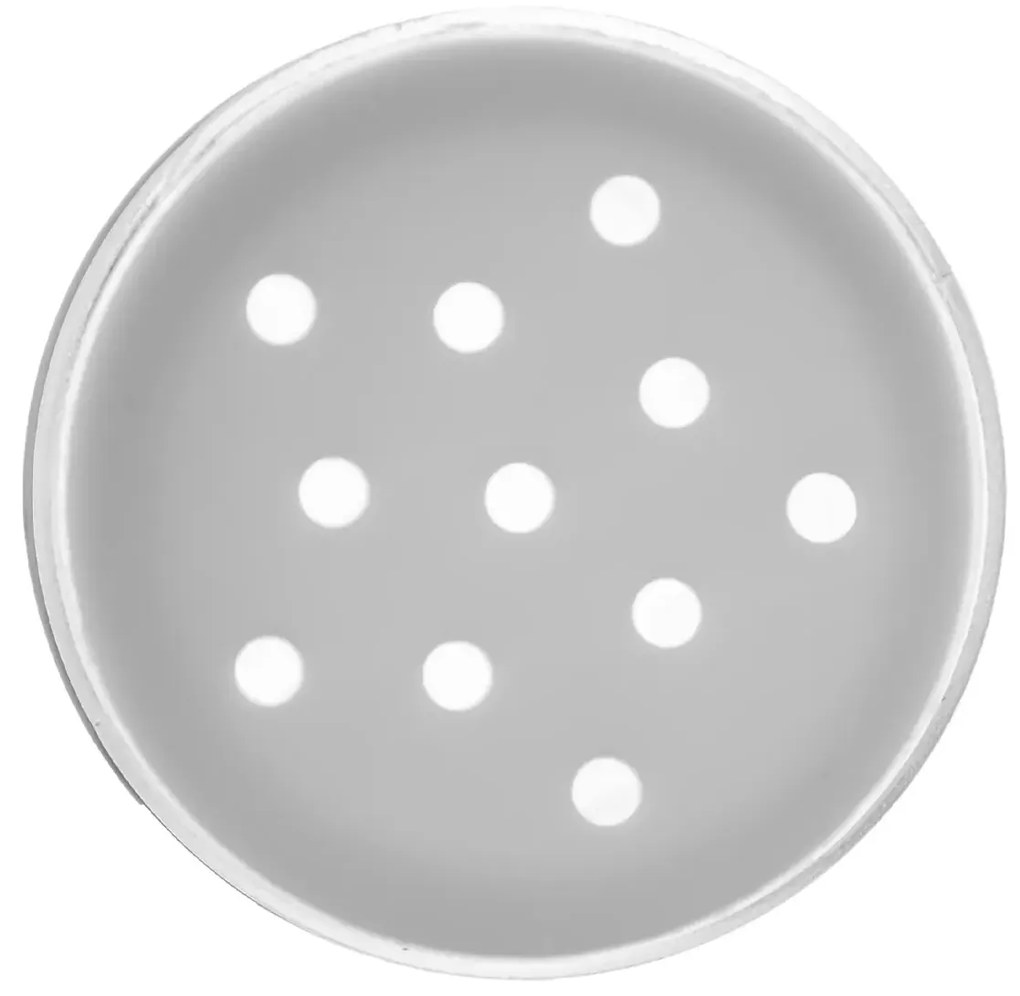 Orion Korenka sklenená s čiernym viečkom a sypátkom BLACK 80 ml