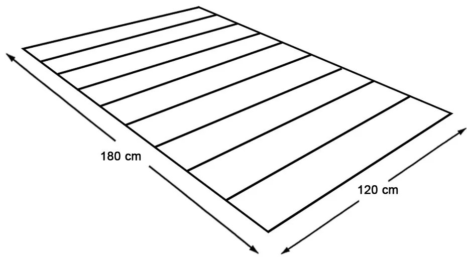 Vonkajší koberec, obojstranný, 180 x 120 cm, zeleno-béžový
