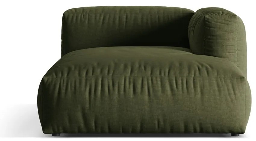 Zelený modul pohovky (pravý roh) Martina – Micadoni Home