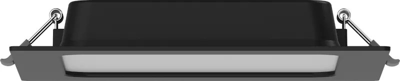 Mexen LDRR, LED stropné svietidlo na zapustenie 17 x 17 cm, 12W, neutrálna - 4000K, 1320 lm, čierna - L211-017-1240-70