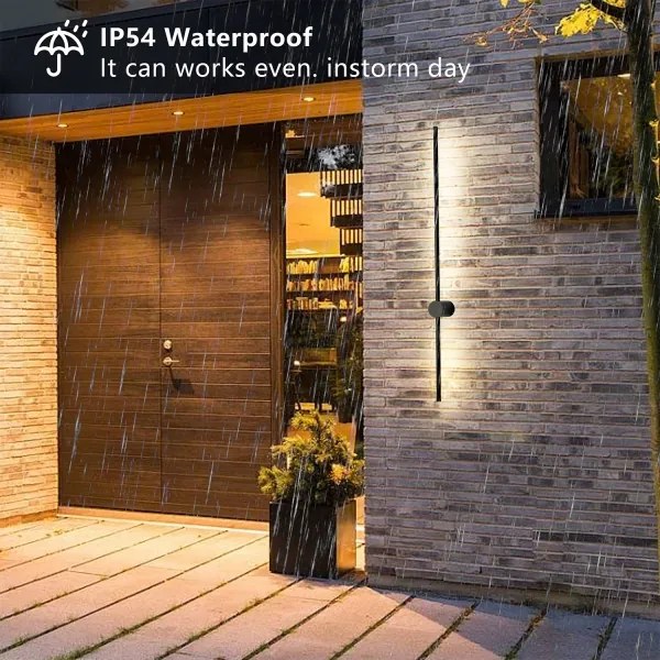 Brilagi - LED vonkajšie nástenné svietidlo AURA LED/20W/230V 4000K IP54 čierna