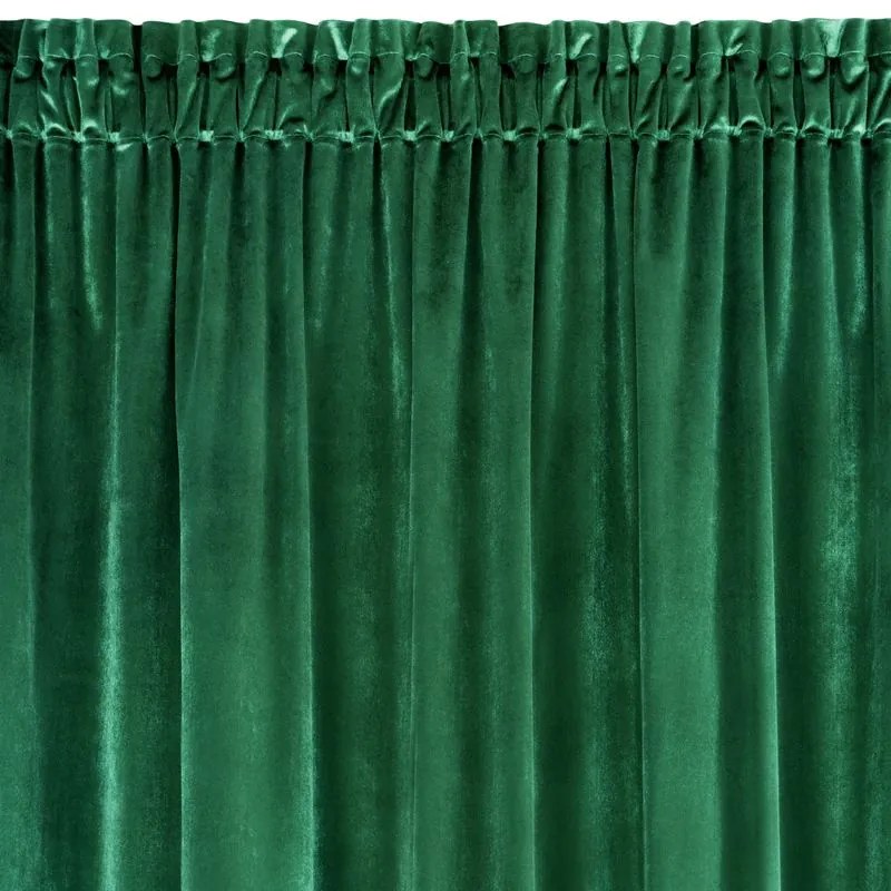 Dekorstudio Dekoračný záves SAMANTA na riasiacu pásku - zelený Rozmer závesu: 140x270cm