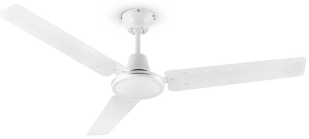 Klarstein Spin Doctor, stropný ventilátor, 55 W, 122 cm, 3 ramená, nehrdzavejúca oceľ, biely