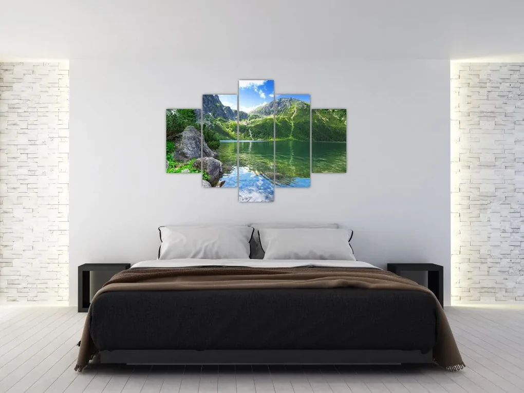 Obraz jazera v Tatrách (150x105 cm)