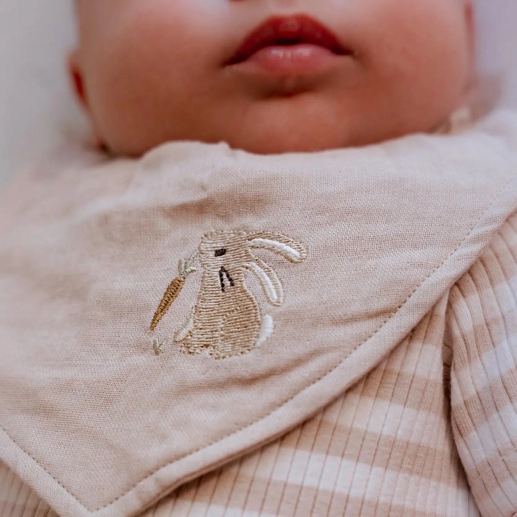 Podbradník bandana 2 ks Baby Bunny