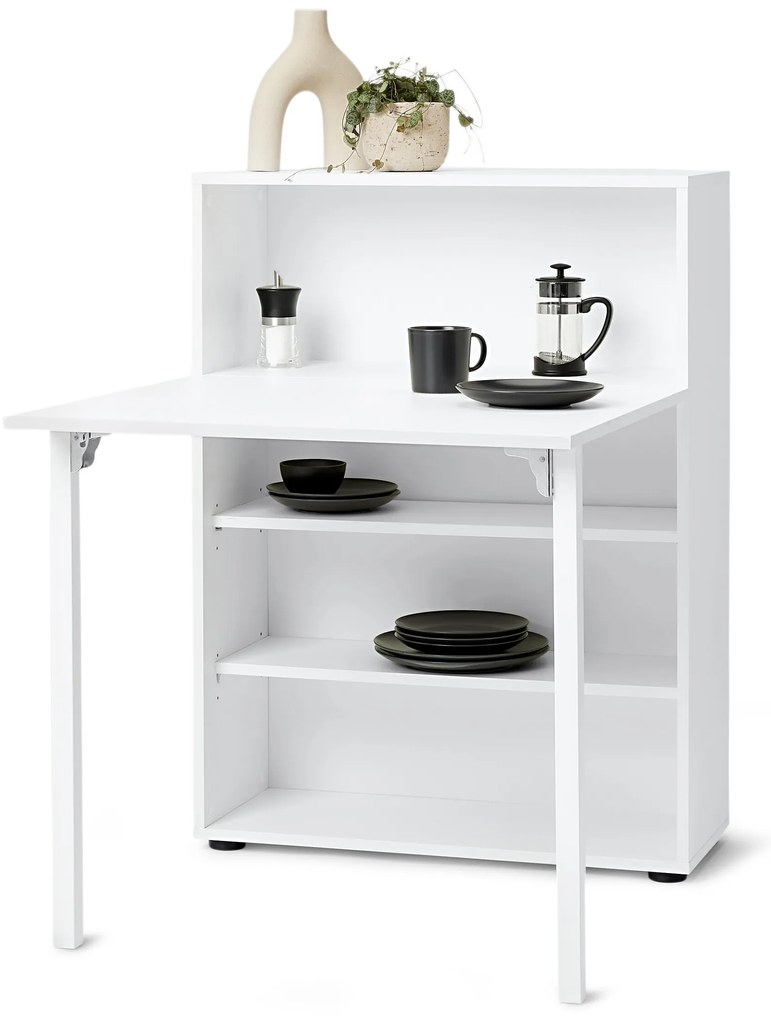 Regál s výklopným stolom