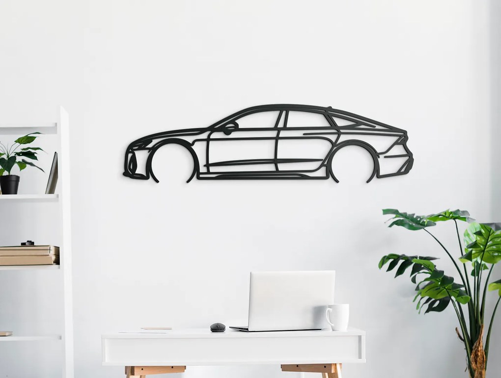 drevko Drevený obraz Audi RS7 Rozmer obrazu: 23 x 86 cm, Farba dekorácie: Čierna