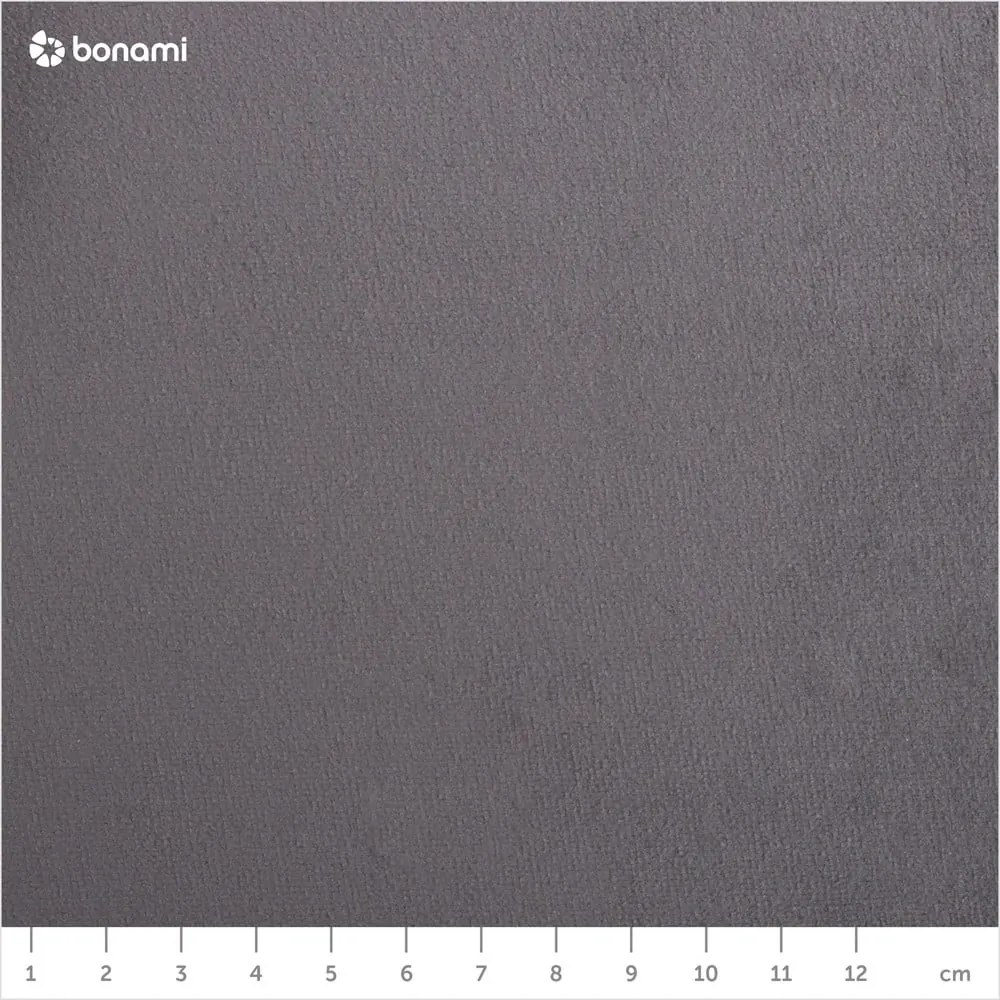 Sivá čalúnená dvojlôžková posteľ s úložným priestorom s roštom 140x200 cm Lemi – Makamii