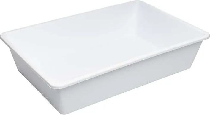 usporadejto.cz 2. akosť - Organizér, úložný box do hlbokých skríň a špájz, TRAY - 50 x 34 x 12cm, biela