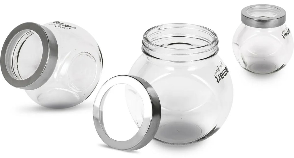 Lamart LT6049 3-dielna sada dóz Buck, 650 ml, 0,65 l