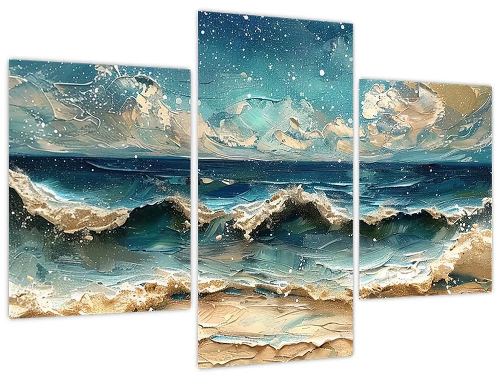 Obraz - Maľba mora (90x60 cm)