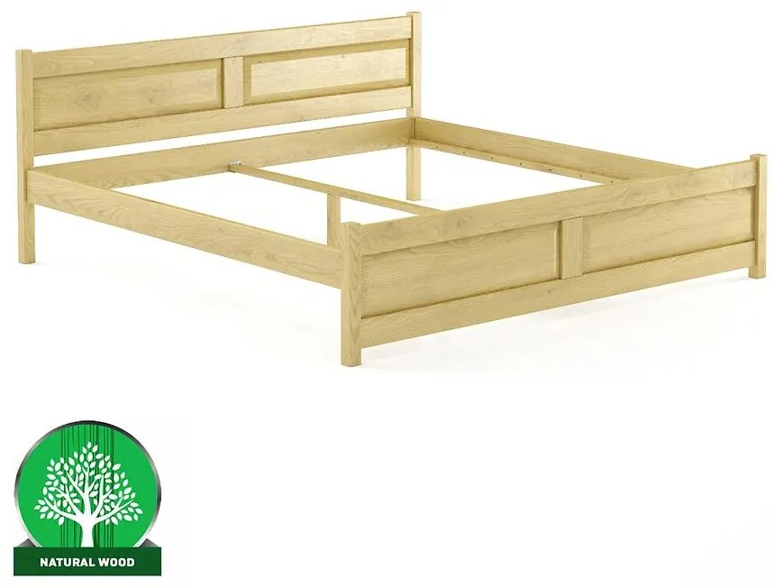 Posteľ buková LK109–200x200 prírodné