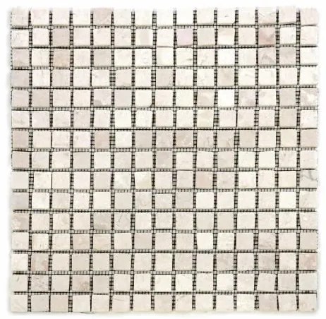 Divero Garth 91 mramorová mozaika krémová 30 x 30 cm 1 m²