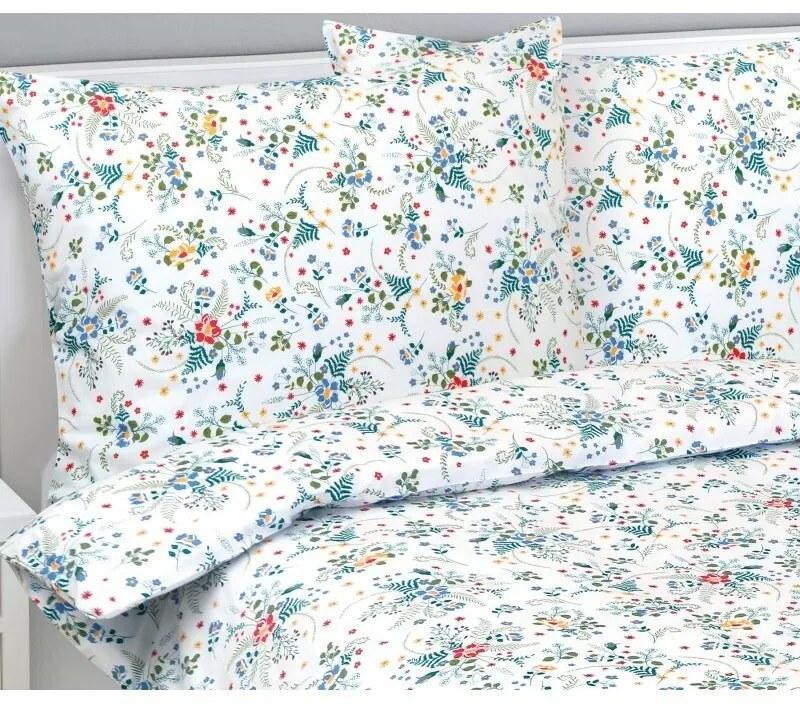 Bellatex Bavlnené obliečky Nezábudka, 140 x 220 cm, 70 x 90 cm