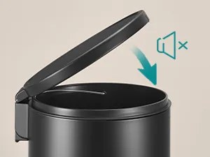 Okrúhly odpadkový kôš Jelis 30 L čierny