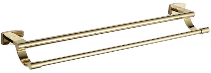 Mexen príslušenstvo, ZOJA 2-vešiak na uteráky, zlatá, 7019125-50