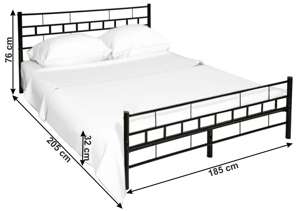 Manželská posteľ 180 cm Timlu (s roštom). Vlastná spoľahlivá doprava až k Vám domov. 1017213