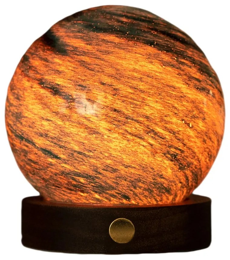 Tmavohnedá/tmavo prírodná svetelná dekorácia na USB ø 8 cm Stellar Ocean – Gingko