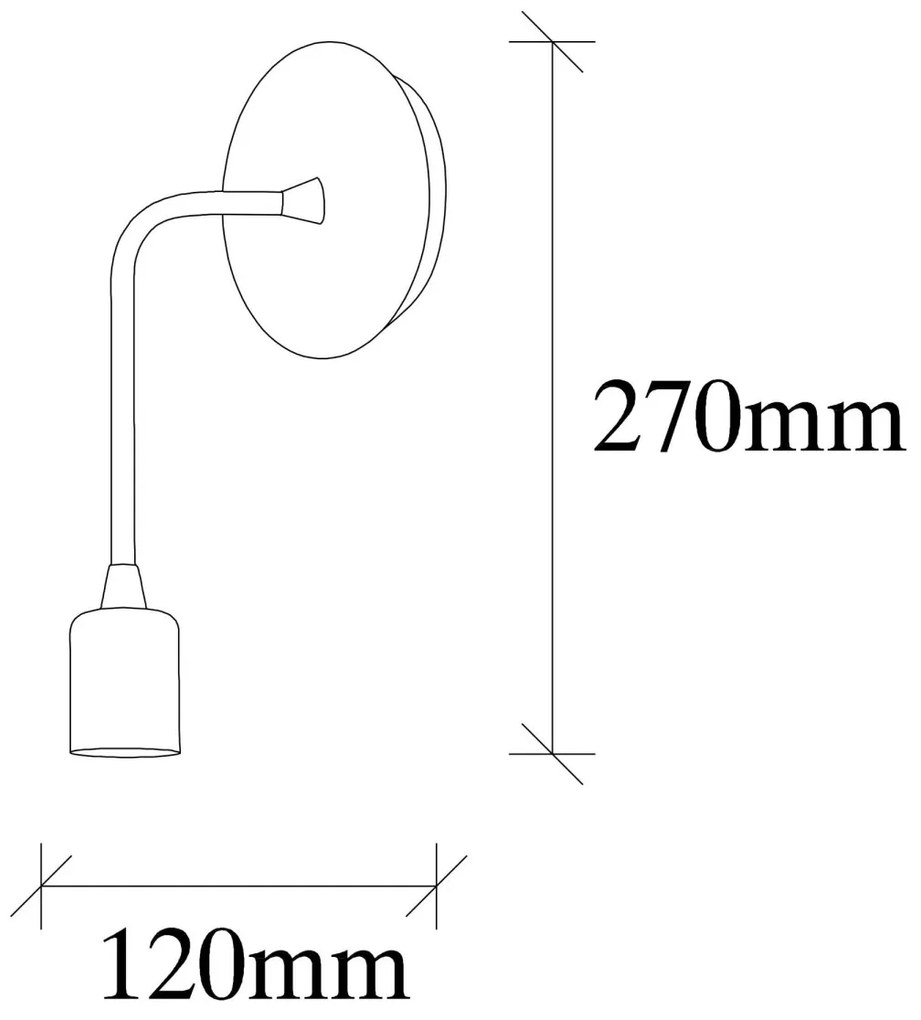 Nástenná lampa Dartini III mosadz