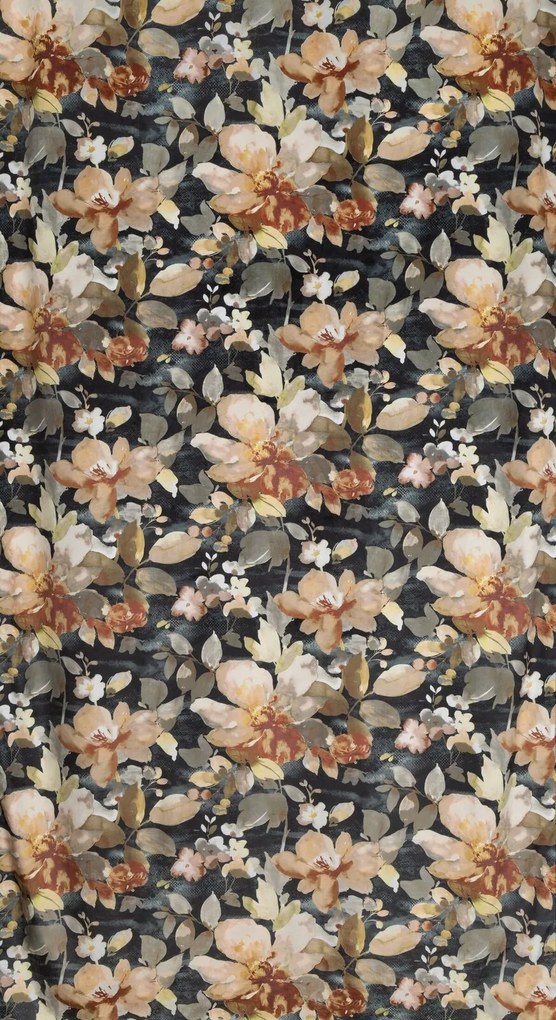 ZATEMŇOVACÍ ZÁVES NA KRÚŽKOCH BETTY 140X250 CM KVETY