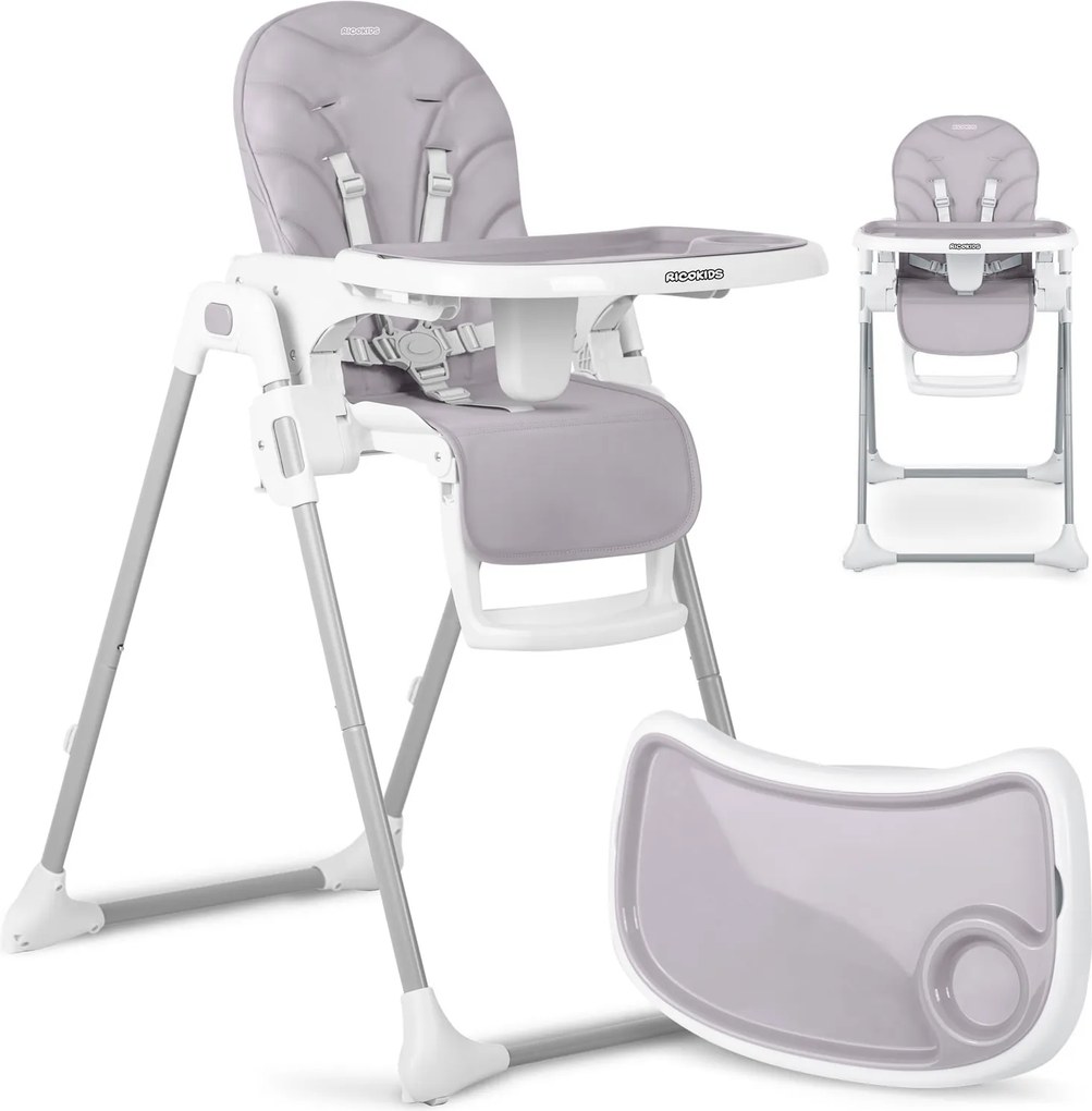 Detská jedálenská stolička Ricokids Tulo heather