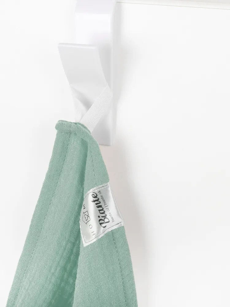Biante Mušelínová utierka Nature MSN-020 Pastelovo šalviová - sada 3 ks