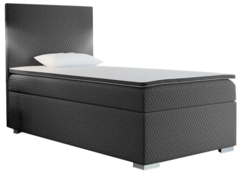Čalúnená posteľ boxspring RENATA + vrchný matrac - sawana pik honey 14 / ľavá / 80x200