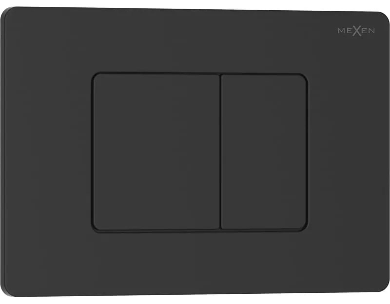 Mexen Tex 05, splachovacie tlačidlo z nehrdzavejúcej ocele, čierna matná, 6105-02