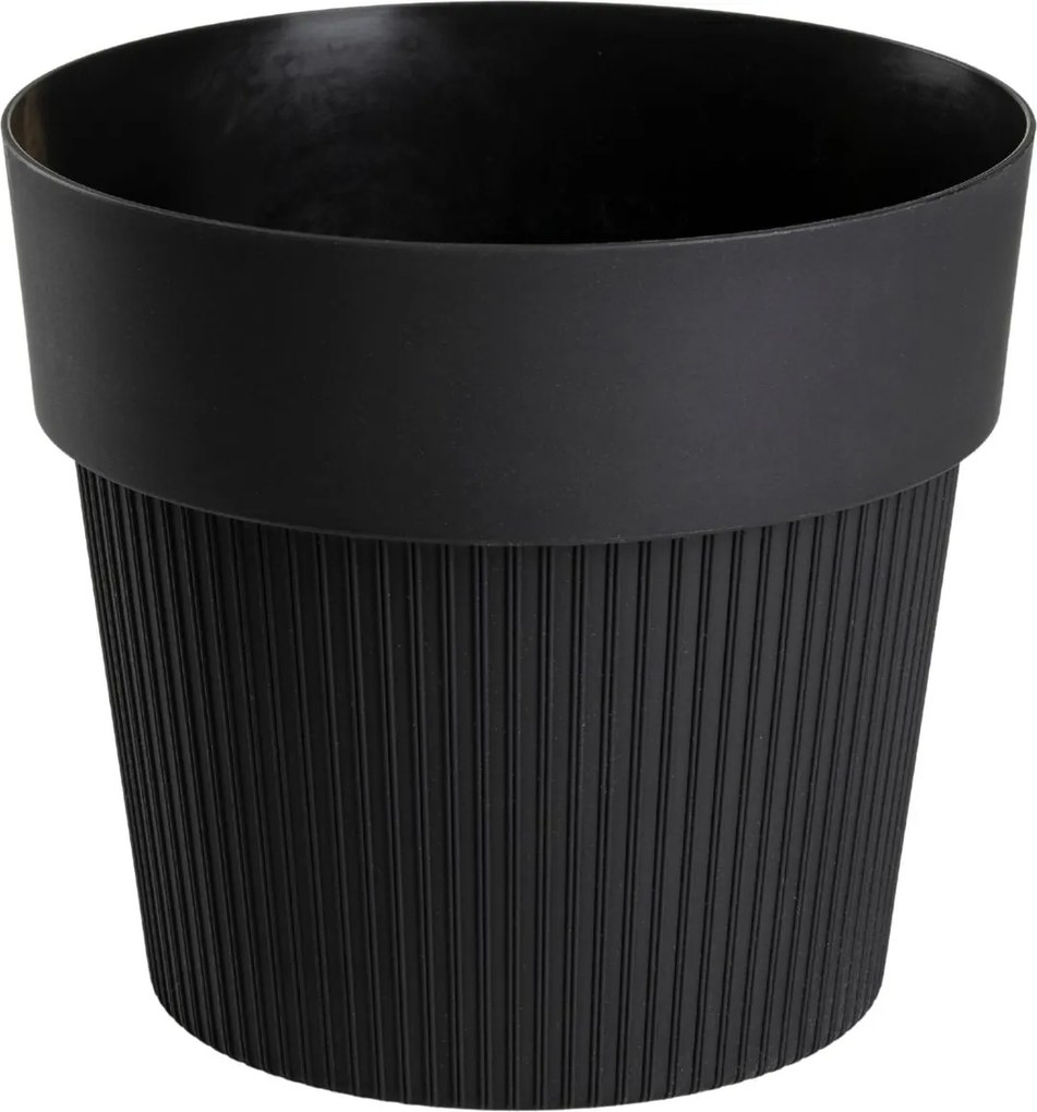 Květináč SILVA LINE 12,7x14,5 cm černý