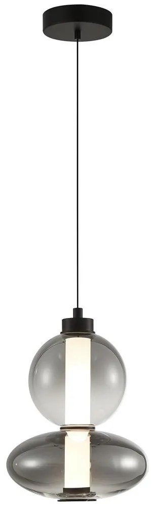 LED Luster na lanku DAPHNE LED/12W/230V šedá