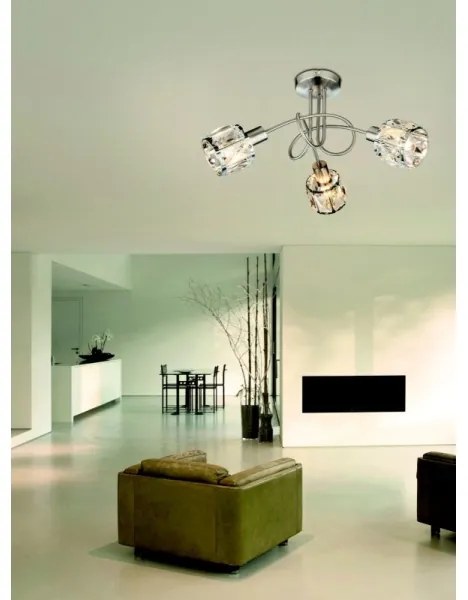 Globo 54356-3 - Prisadený luster KRIS 3xE14/40W/230V