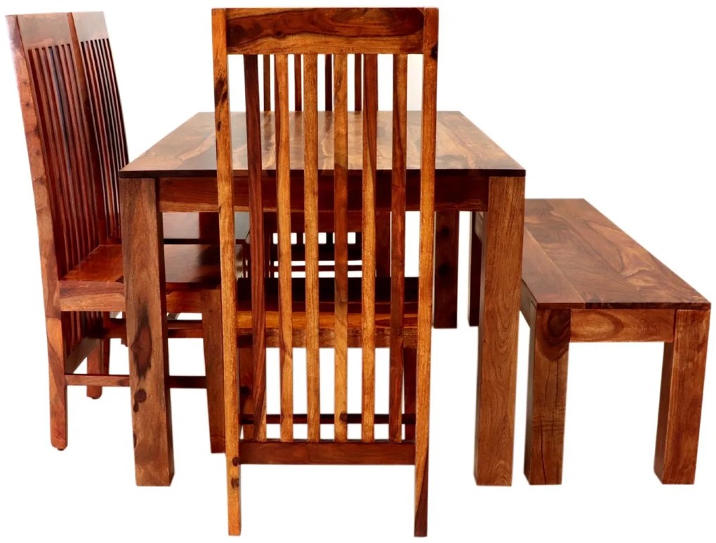 furniture-nabytek.cz - Dřevěný jídelní set pro 6 osob z masivu palisandr