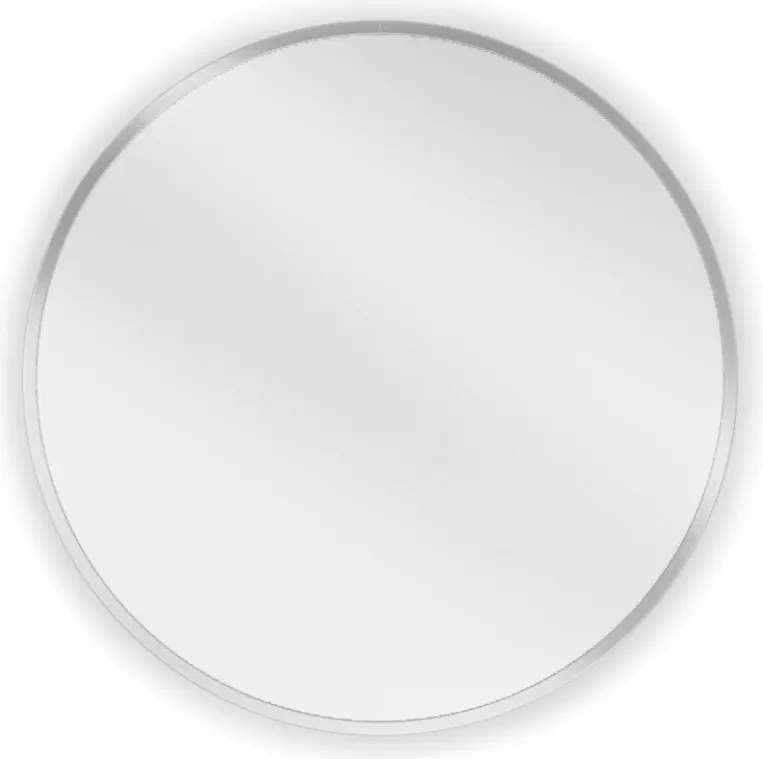 Mexen Loft okrúhle kúpeľňové zrkadlo 40 cm, rám inox - 9850-040-040-000-10